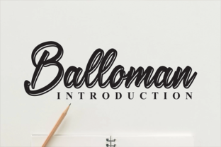Balloman: The Casual Script Font That Brings Authentic Style to Your Projects