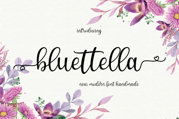 Bluettella: The Friendly Script Font with Classic Charm