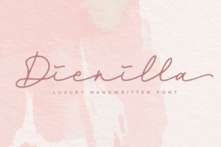 Dienilla: A Luxury Handwritten Font for Elegant Creative Projects