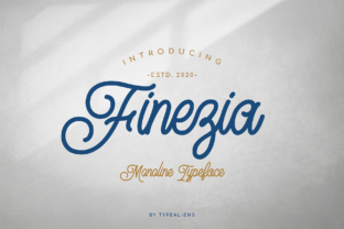 Finezia: The Casual Script Monoline for Versatile Design