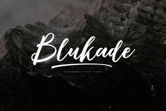 Introducing Blukade: An Elegant Handwritten Script