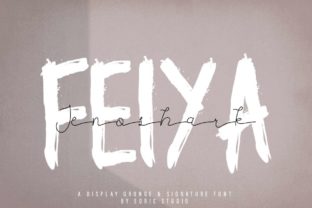 Jenoshark Feiya: A Casual Brush-Pen Script Font