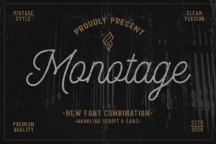 Monotage: A Modern Duo Font for Creative Design