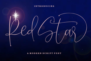 Redstar: A Sweet and Modern Script Font for Beautiful Projects