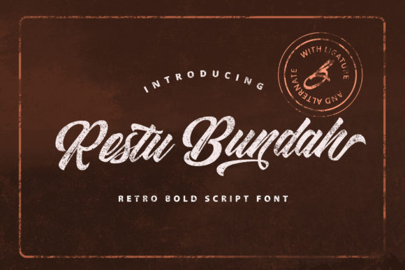 Restu Bundah: The Retro Bold Script for Strategic Branding