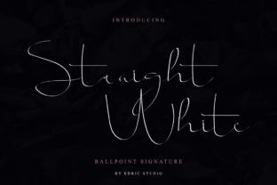 Straight White Font: Elegance in Typography