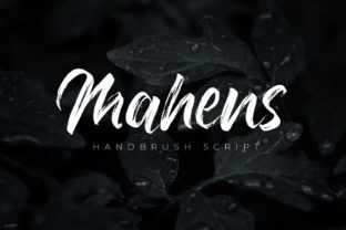 The Artful Elegance of Mahens: A Modern Brush-Script Font