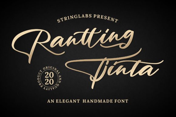 The Elegance of Rantting Tjinta: A Stylish Handwritten Font
